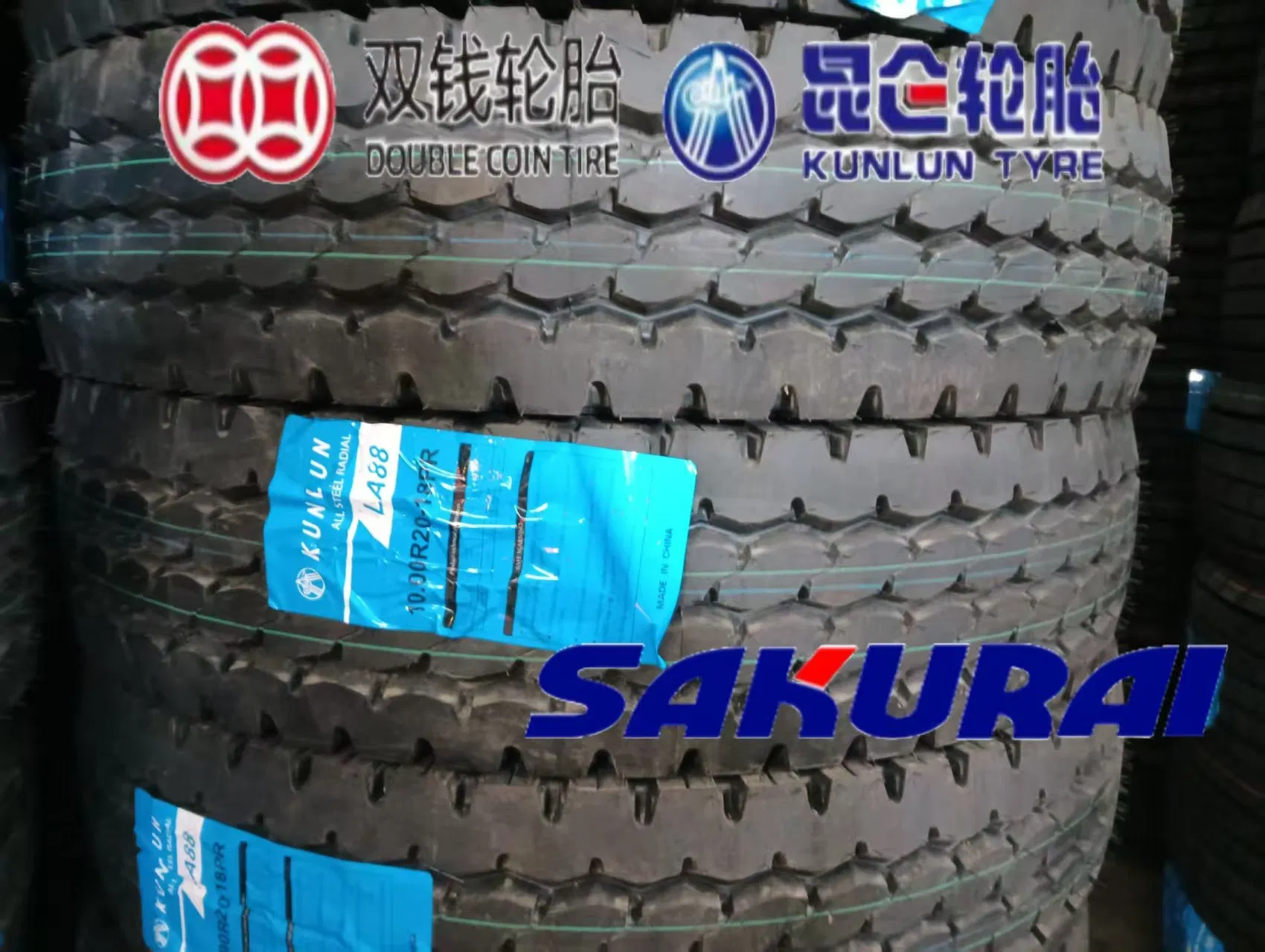 Kunlun TBR Double Coin 315/80R22.5 22PR KT890 Drive Truck Tire