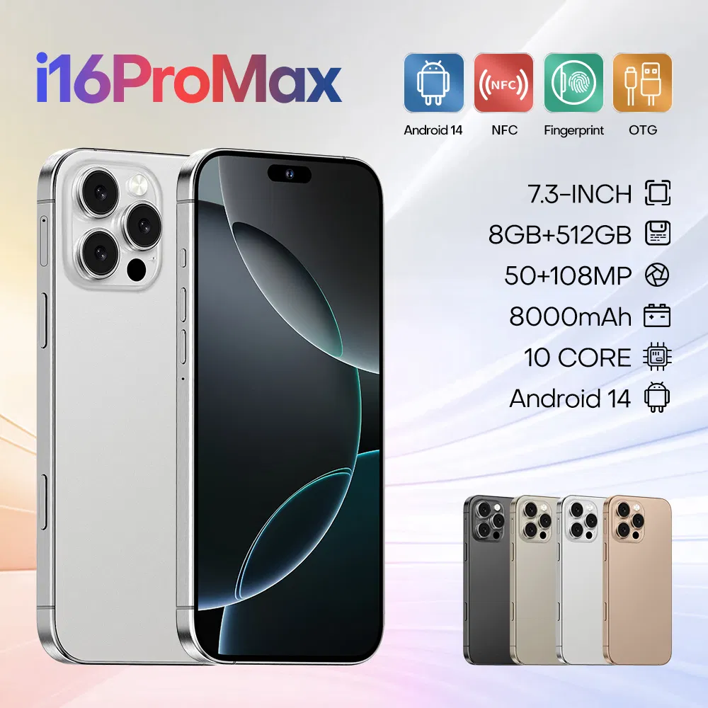 Смартфон I 16 PRO Max 8/512 ГБ с NFC и распознаванием лица