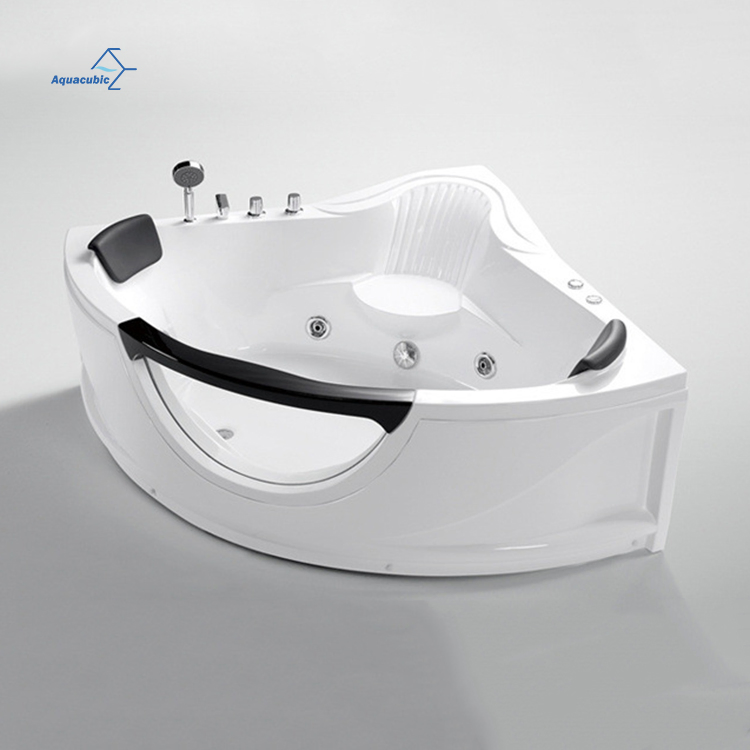 CE/TUV/SAA/Cupc New Design Spas Gecko/Balboa Control System Hot Tubs Corner White Whirlpool Massage Bathtub