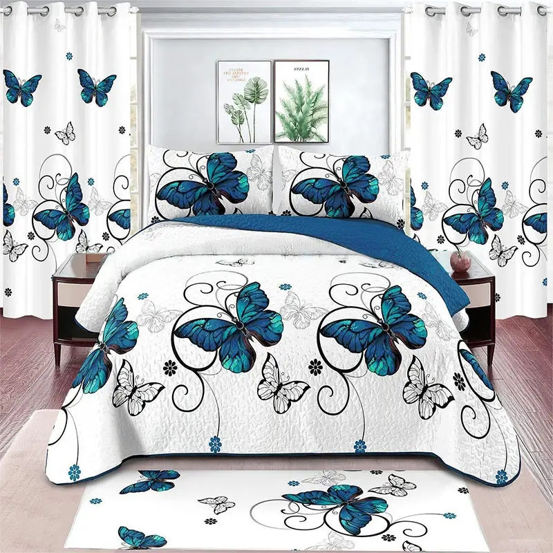 Wholesale Customized 100% Polyester Bed Sheet Sets Bedding Sets