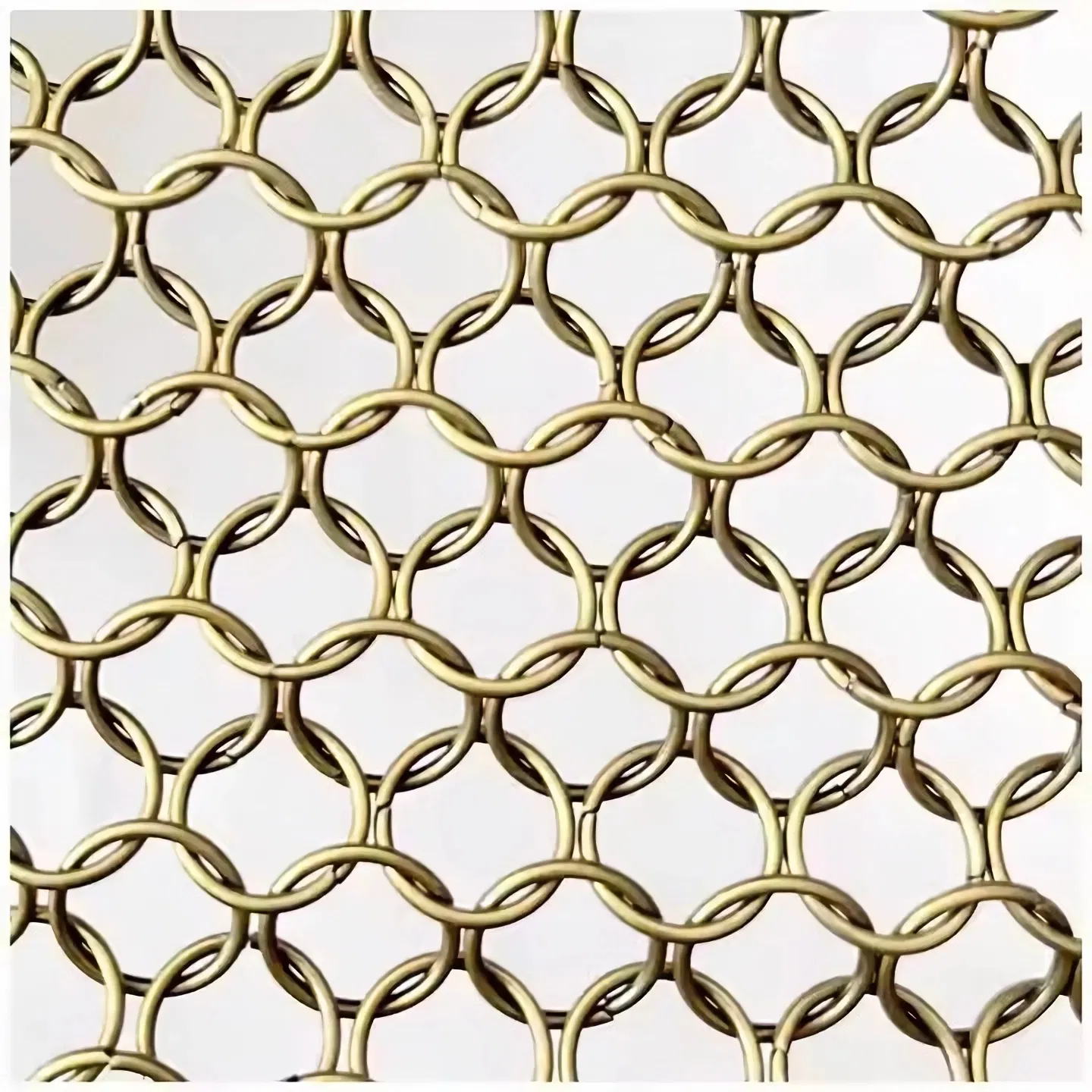 2025hightop Customized 10X10mm Stainless Steel Antique Design Mesh Grill Decorative Crimped Metal Weave Wire Mesh for Cabinet Doors