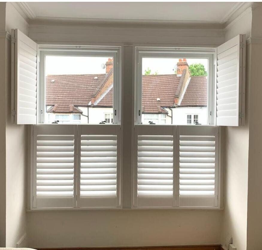 Wood PVC Window Shutter Blinds Custom Louver Plantation Shutter