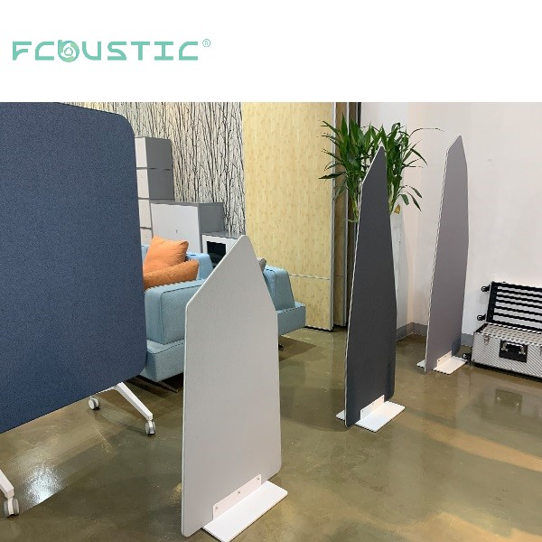 Floor Standing Soundproof Pet Polyester Acoustic Office Dividers Fabric Wrapped Acoustic Office Partition