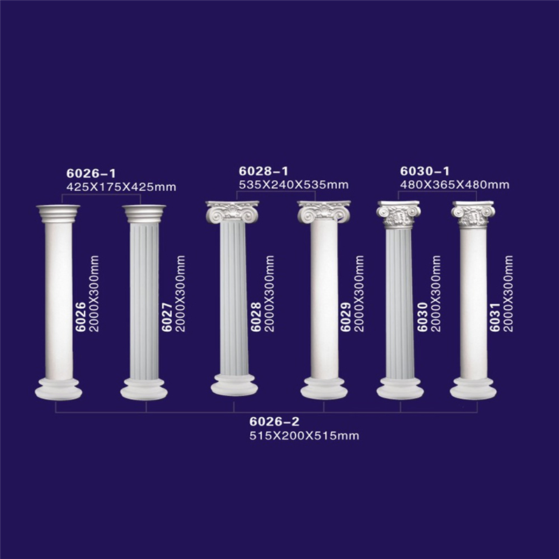 Marble Design Polyurethane Columns, Plaster Roman Columns / PU Post