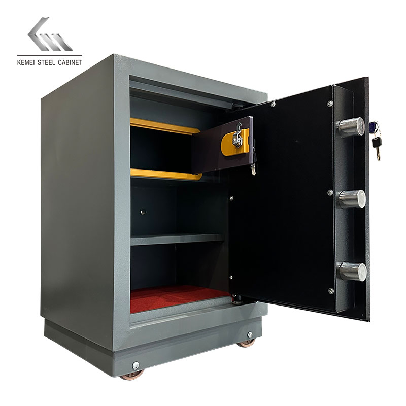 Large Luxury Security Safe Lock Box Cash Money Box Fireproof Office Safety Deposit Box