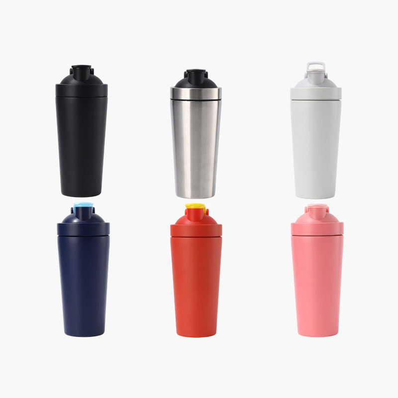 Stainless Steel Shaker Cup, a Portable Water Cup for Outdoor Sports and Fitness.