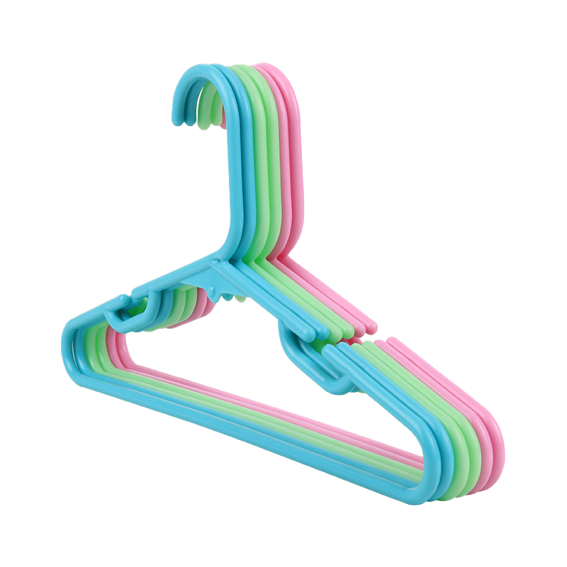 Simple Style Plastic Traceless Kids Coat Hangers for Children Non-Slip Hook Small Baby Clothes Hanger