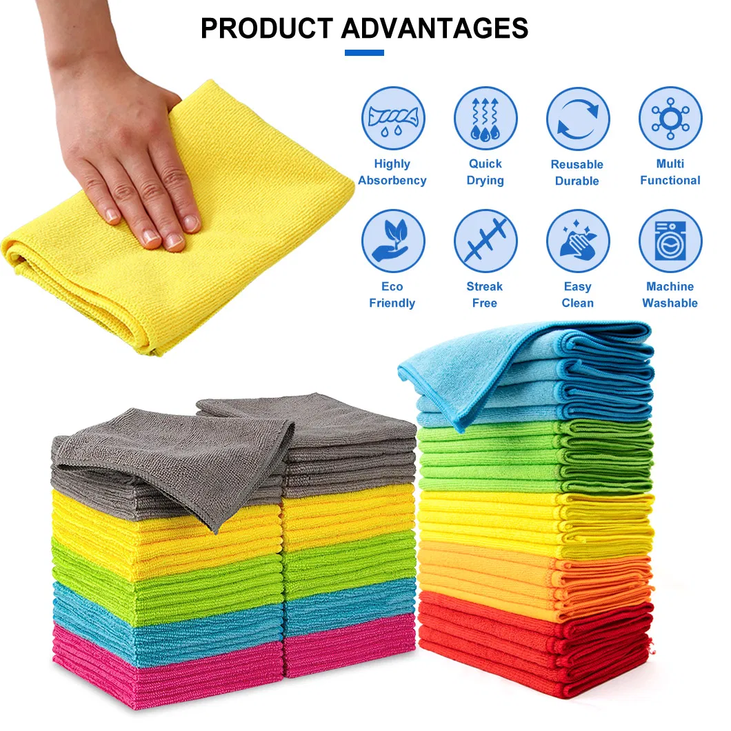 Top Quality Multipurpose Car Wash Microfiber Towel Car Glass Cleaning Microfiber Car Cleaning Cloth