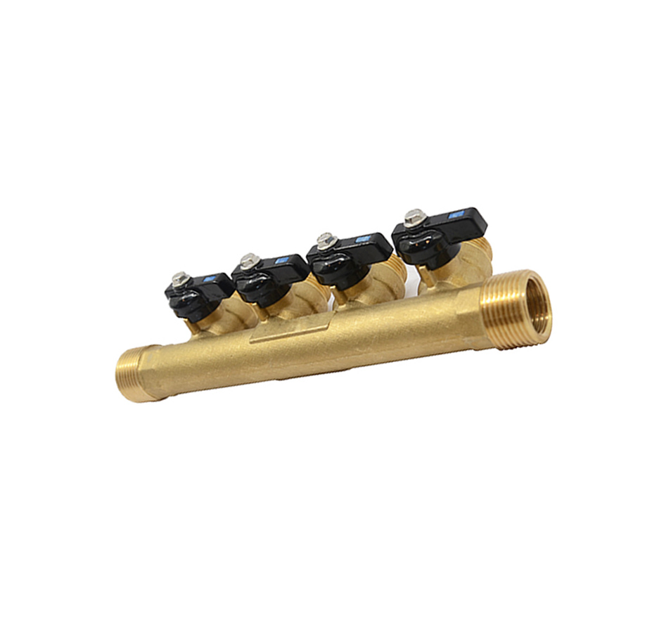 Brass Manifold with Handle for Pipes