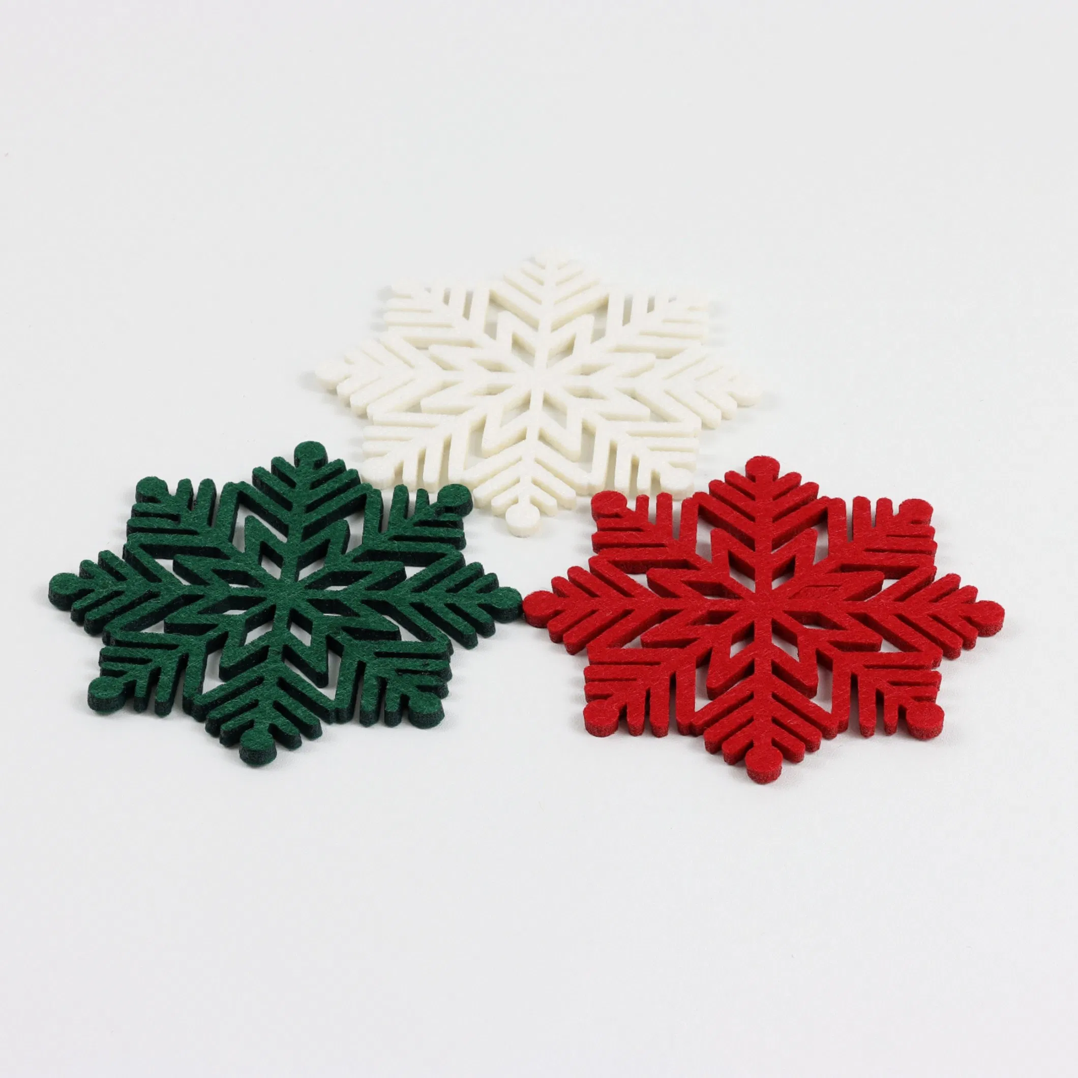 Factory Wholesale Cheap Coffee Cups with Snowflake Patterns, Various Patterns, Felt Coasters