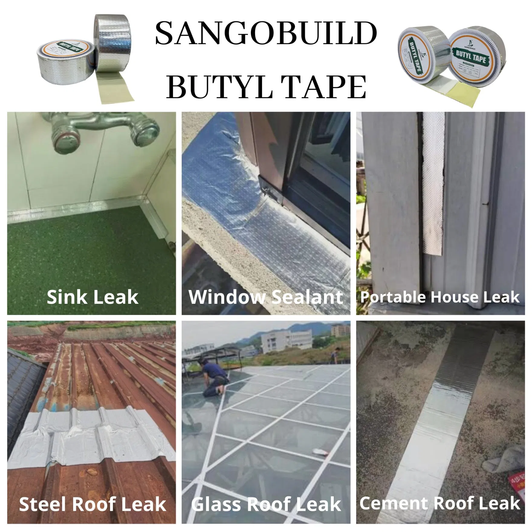 Бутиловая лента для гидроизоляции 5см х 5м