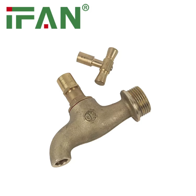 Ifan Hot Selling Brass Tap 1/2" 3/4" Brass Bibcock Tap Good Price Brass Bibcock