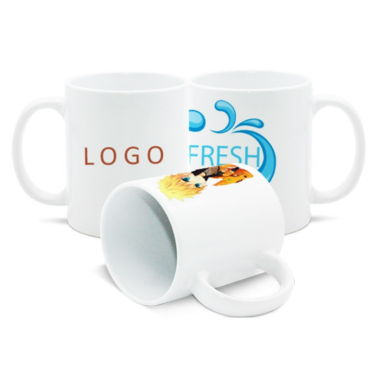 Керамическая кружка с логотипом и текстом