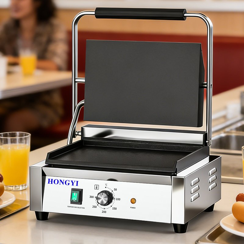 Stainless Steel Steak Plate Furnace Panini Grill for Authentic Steakhouse Flavor