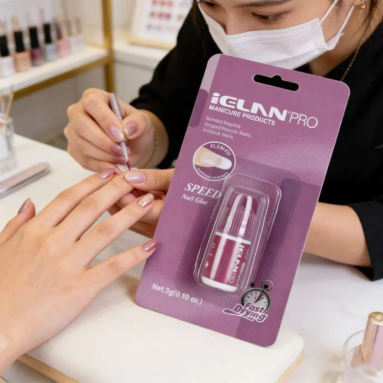 Secure Leak-Proof Pink DIY Ethyl Cyanoacrylate Nail Glue for Nail Tips Manufacturer