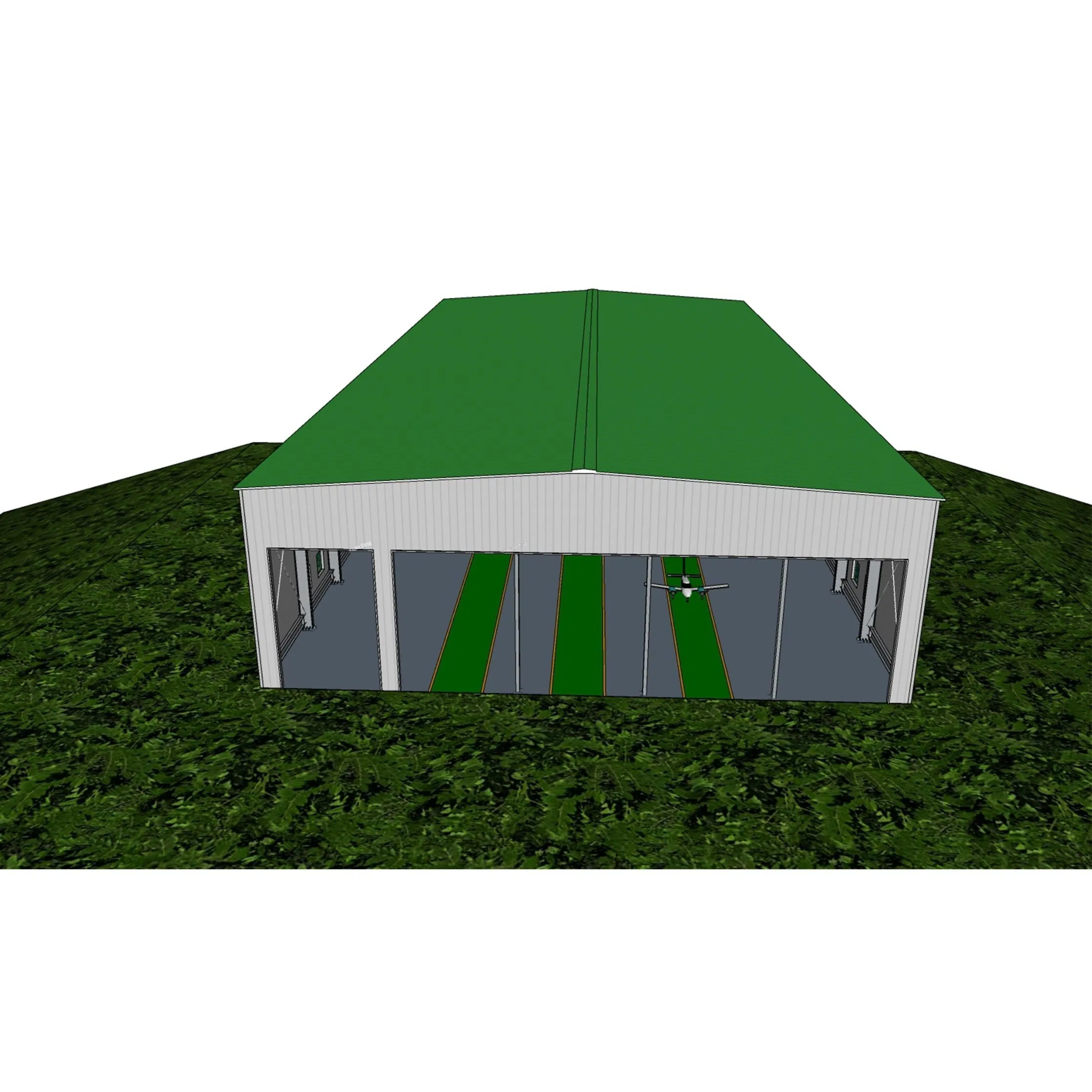 China Wholesale Customized ISO CE Steel Structure Building Material of Steel Structure Aircraft Hangar with Mezzanine & Curtain Wall for Daily Parking