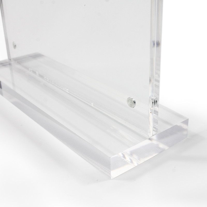 Custom Clear A4 A5 Magnetic Acrylic Menu Sign Holder Stand