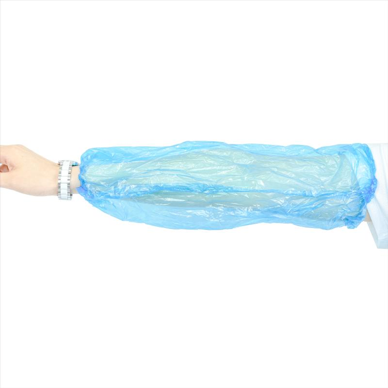 Blue Dustproof and Liquid Proof Disposable Plastic PE LDPE Sleeve Covers Oversleeves