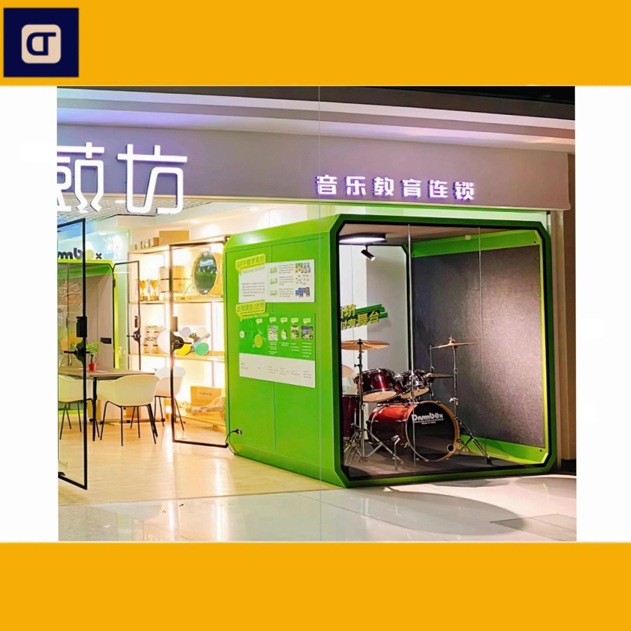 Office Meeting Pod Soundproof Booth Private Meeting Cabin Sound Insulate Office Phone Booth Portable Silence Soundproof Booth Office Cabin Indoor Office Pod