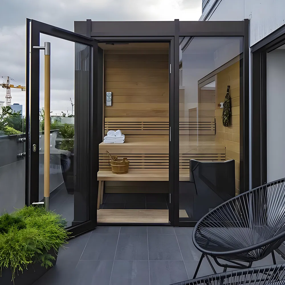 Portable Steam Sauna with 6kw Electric Wood Stove for Home Use