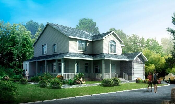 Factory Supply Lifespan About 35 Years Prefabricated House Villas Restaurant Store Use