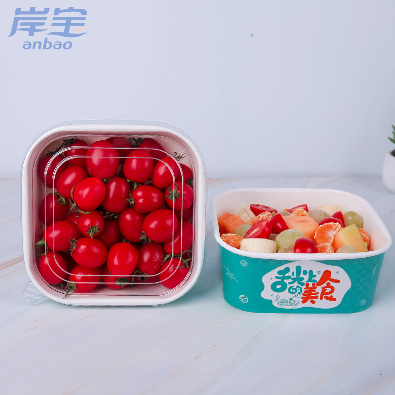 Customizable Disposable Paper Bowls, Compostable & Eco-Friendly for Takeout