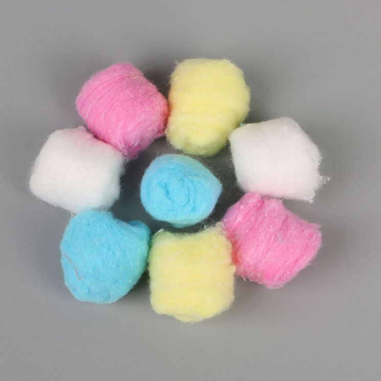 White Soft Cotton Ball Pure Cotton Balls Reusable Cotton Balls in PP Bag