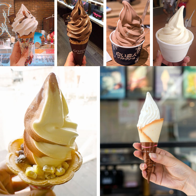 Уличная тележка для мороженого с 3 вкусами