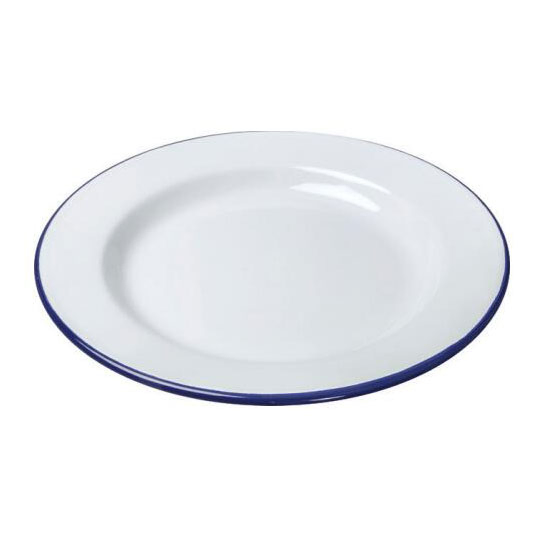 Hot Selling Home and Restaurant Metal Enamel White Bowls and Plates
