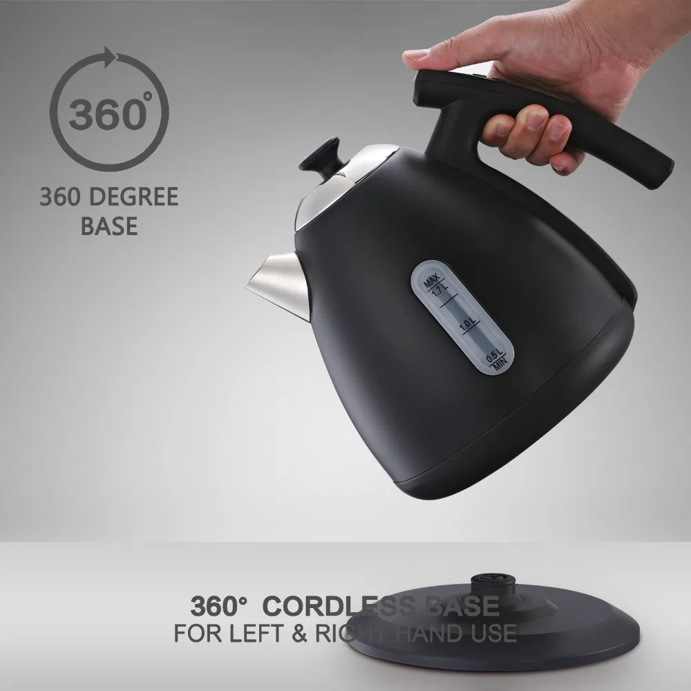 Luxury Stainless Steel Temperature Control Kettle 1.7L Smart Cordless Electric Kettle