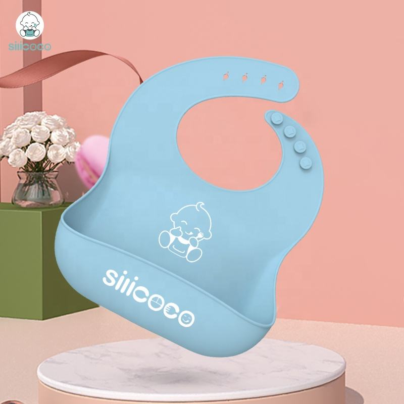 Baby Bibs Wholesale Waterproof Bib BPA Free Baby Silicone Bib