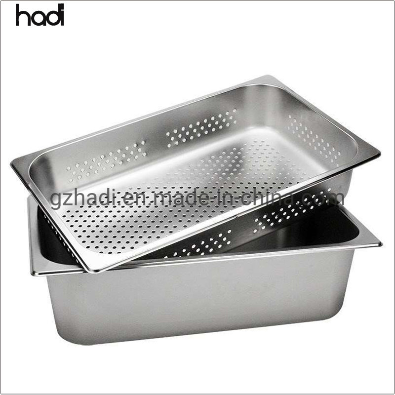 China Commercial Kitchen Equipment Full Gastronorm Tray Sizes Stainless Steel Ss Share Plate Chafer Pan Buffet Metal Inserts for Chafing Dish