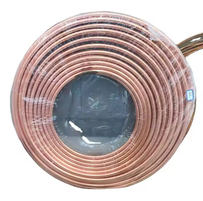 Pancake Coil Copper Pipe/Tube. ASTM C10200 Tu1 Tu2 C12200 Tp2 C12000 C11000 Conductive/Thermal/Corrosion Resistant for Central Air Conditioning