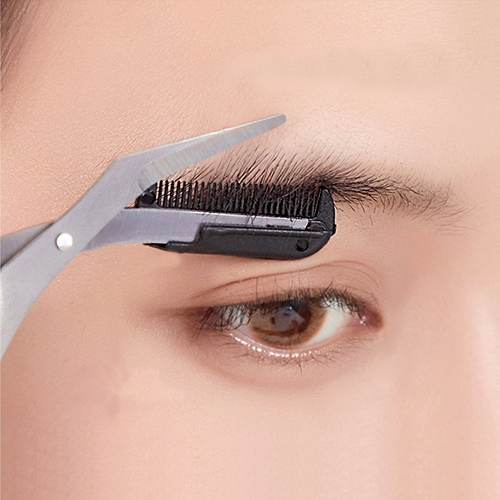Stainless Steel Beauty Band Eyebrow Scissors