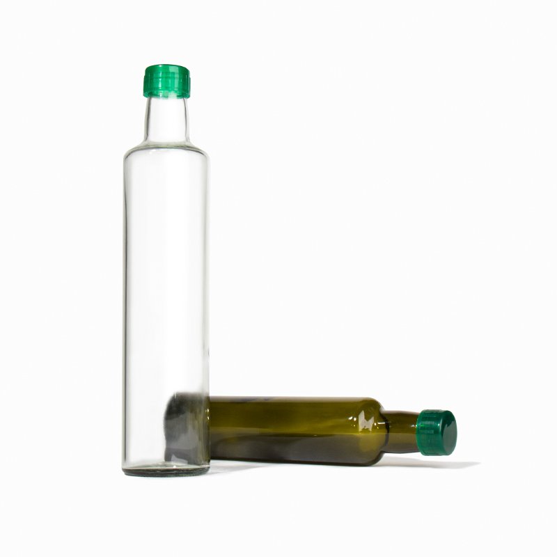 Round Shape Kitchen Oil 250ml 500ml 750ml Olive Oil Glass Bottle