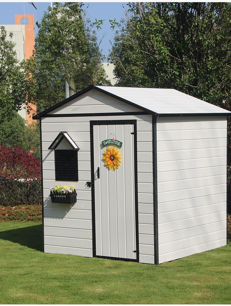 Prefabricted Easy-Installed HDPE Garden Tool House Mobile Storage Room