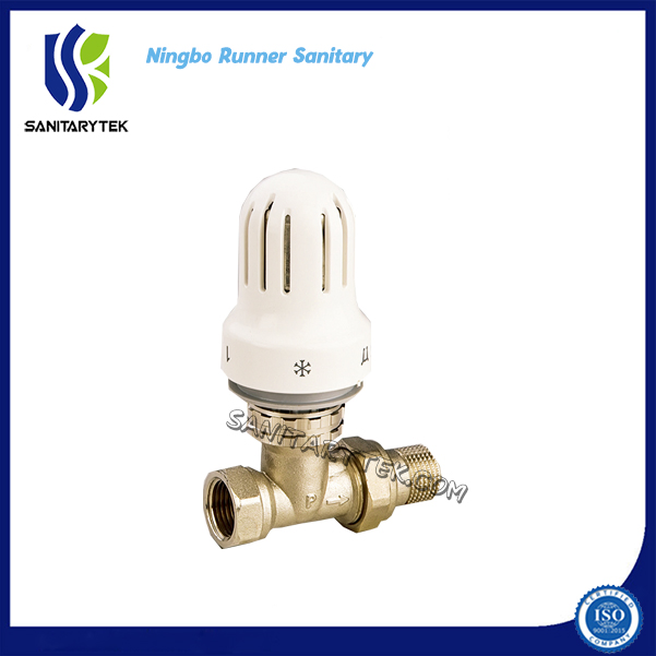 Straight Radiator Valve with Thermostatic Head (V21-030)