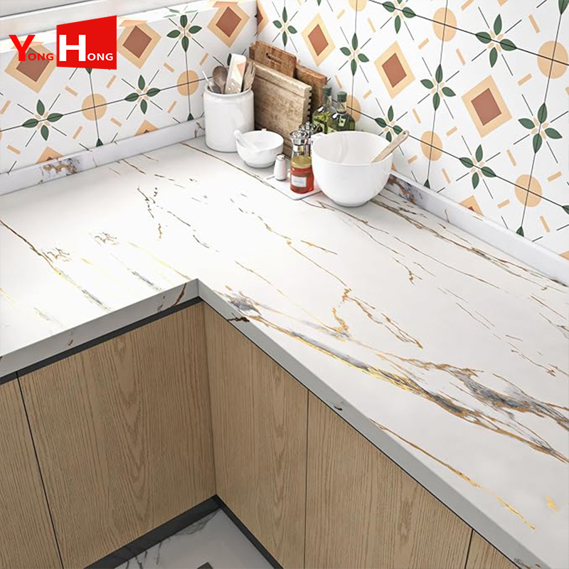 Waterproof Peel and Stick Countertops Marble Countertop Contact Paper UV Wallpaper