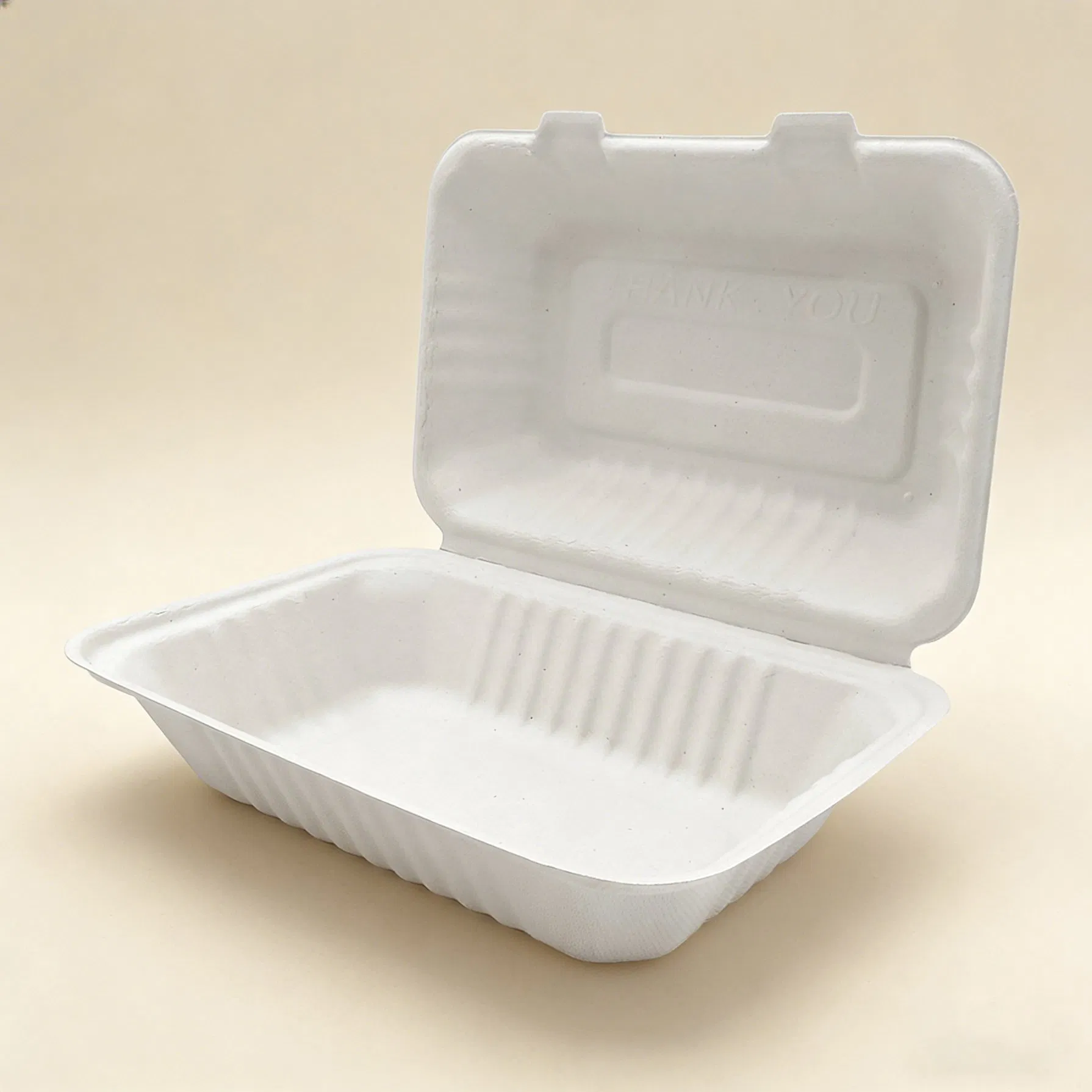 Wholesale Eco Friendly Bagasse Biodegradable Disposable Food Take out Containers Paper