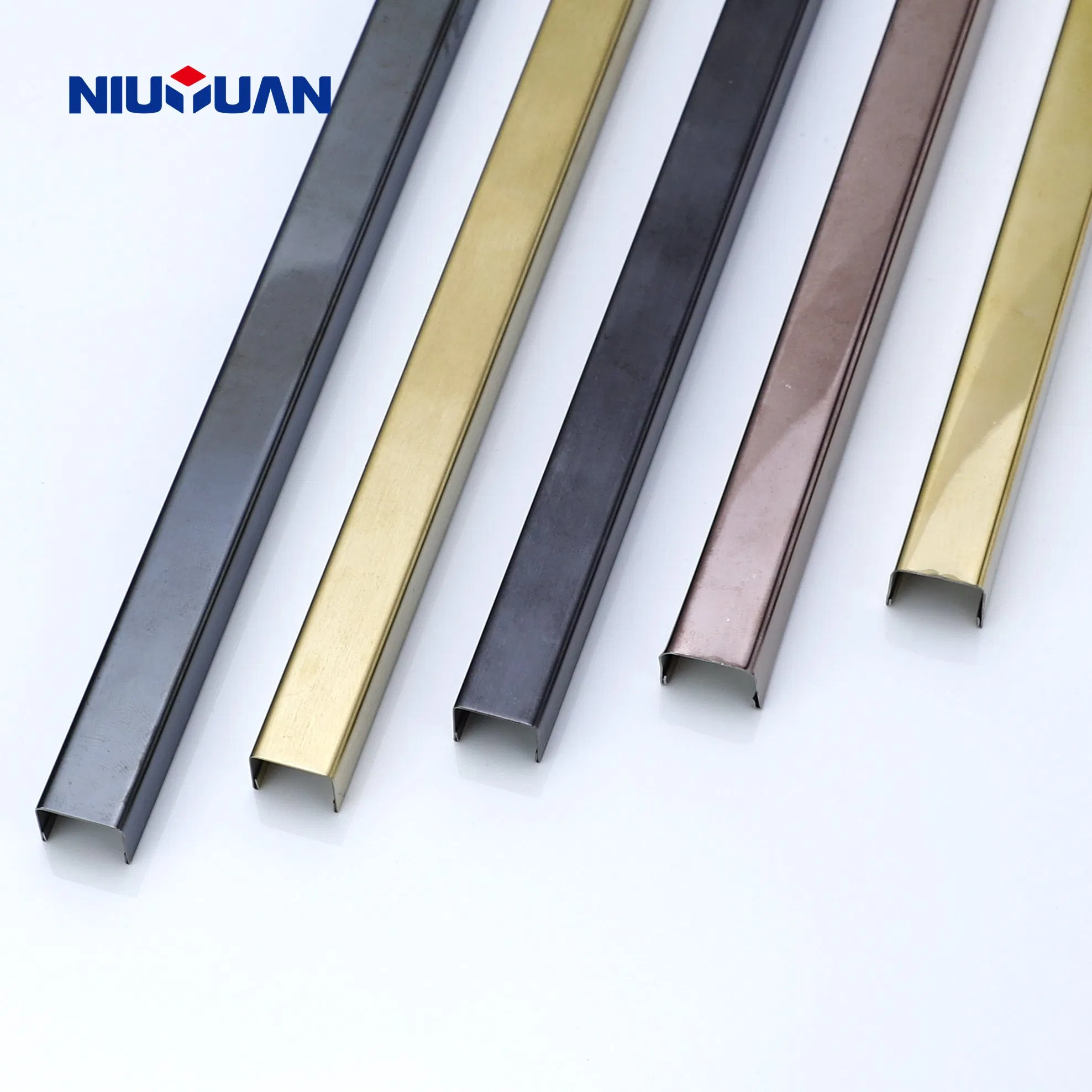 Chrome Effect Brick-Tile-Accessories Tile Profiles Stainless Steel Tile Trim