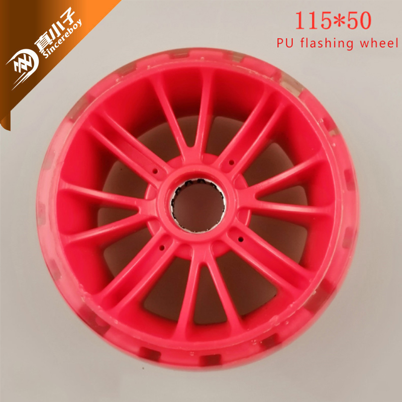PU Flashing Wheel 115*50mm 83A-85A for Scooter