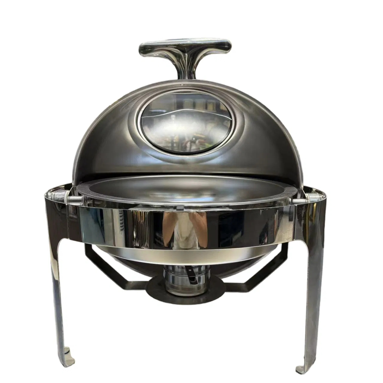 Premium Stainless Steel Golden Chafing Dish for Elegant Catering Events