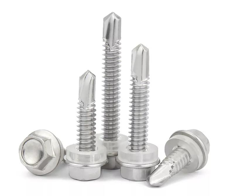 Self Drilling Metal Ground Screw Drill with Rubber Washer