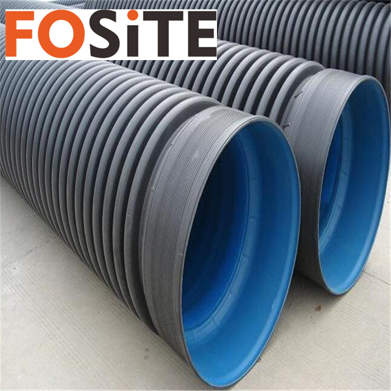 Fosite Large Dia 40 Inch Sn4 Sn8 Double Wall HDPE Corrugated Pipe for Drainage