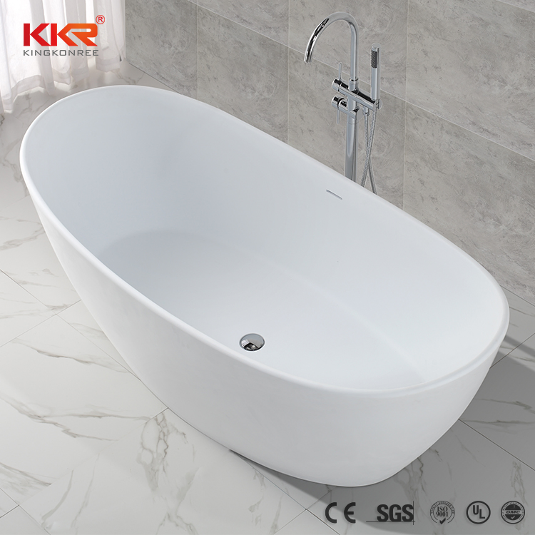 Угловая акриловая ванна из искусственного камня