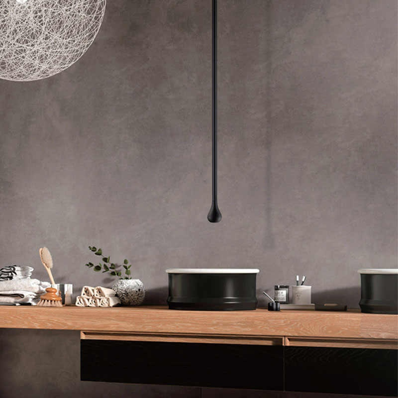 Ceiling Mounted Washbasin Basin Spout Drop Shape Hang Bathtub Faucet Mixer Tap Faucet