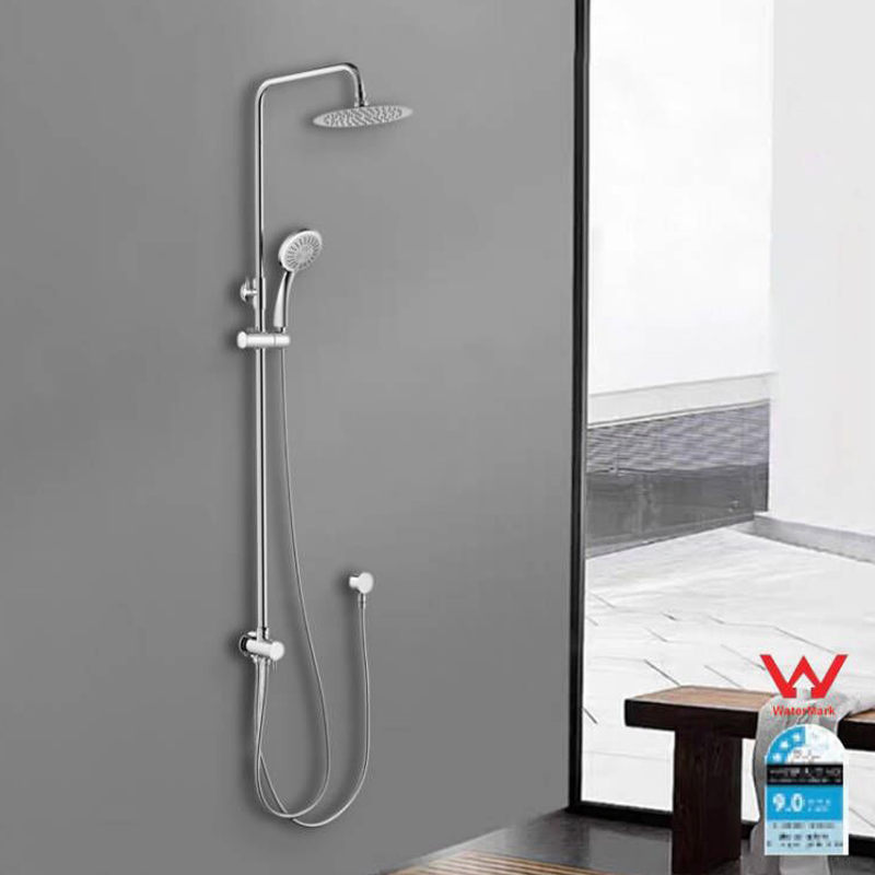 Watermark Luxury Exposed Shower System Wels Chrome Finish Rain Shower System Bathroom Accessories
