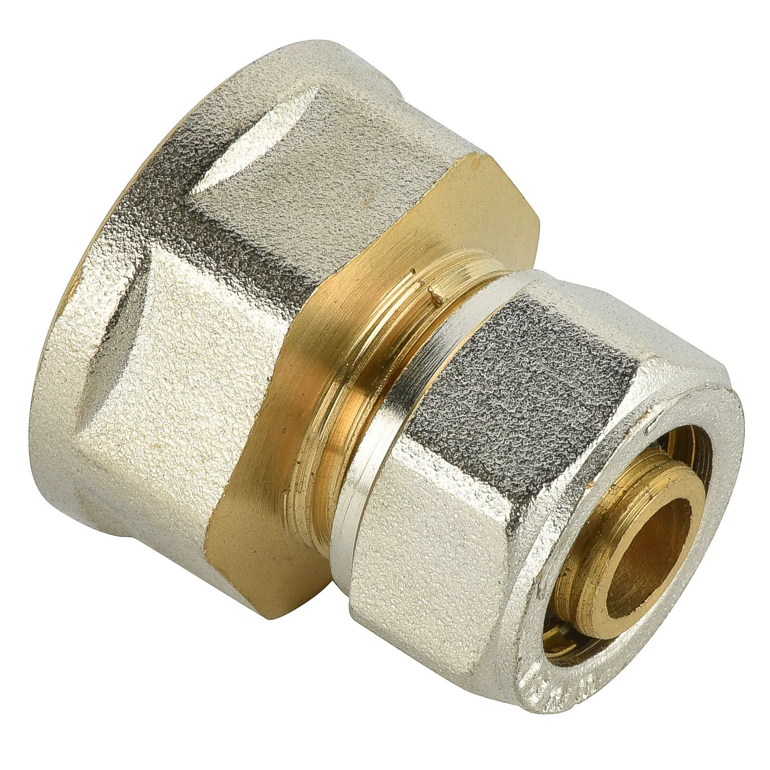 Pex-Al-Pex Brass Compression Fittings Straight Nipple Female