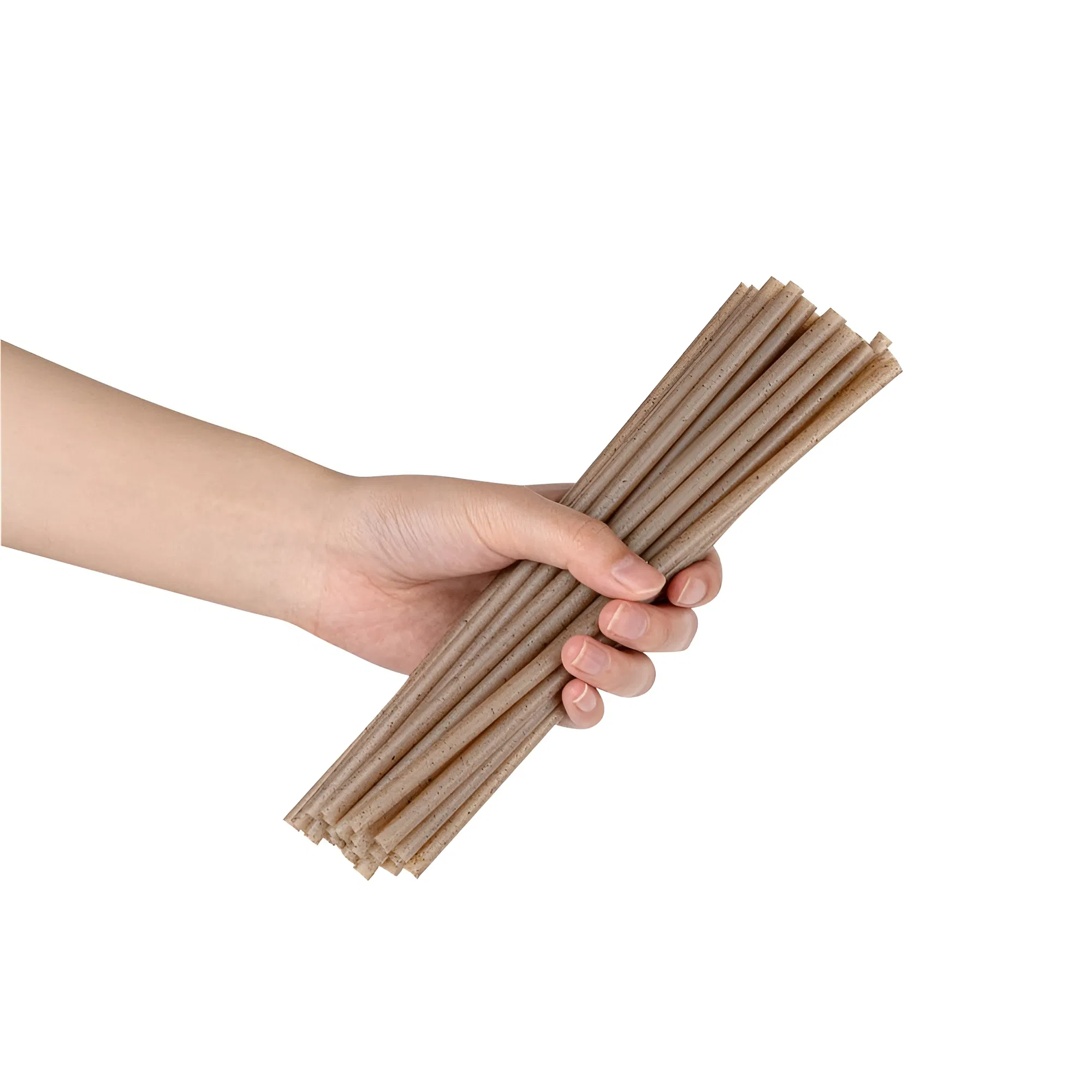 PLA Coffee Ground Eco-Straws, Compostable Biodegradable, Food-Grade Disposable Drinking Straws
