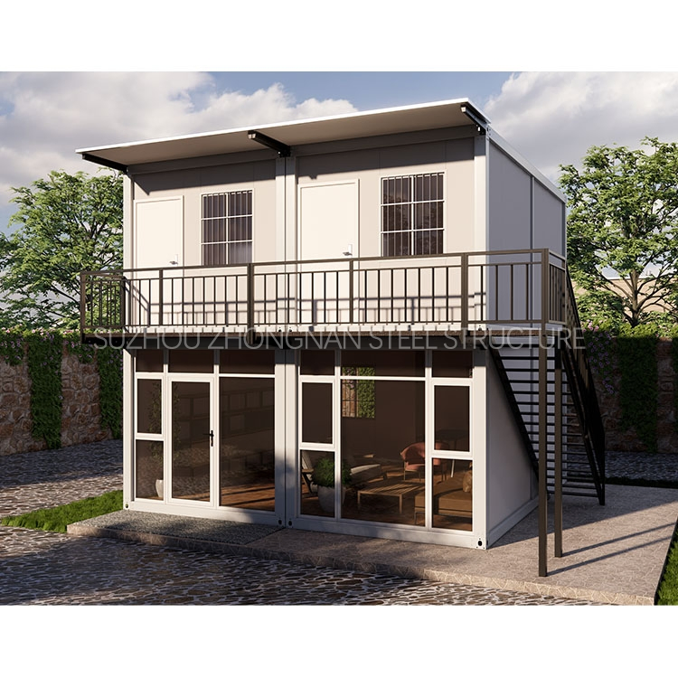 Cheap 2-Storey 20FT/40FT Modern Prefabricated Modular Sea Shipping Container House Tiny Villa with 2 Bedroom and Bathroom for Living for Sale in Canada and USA